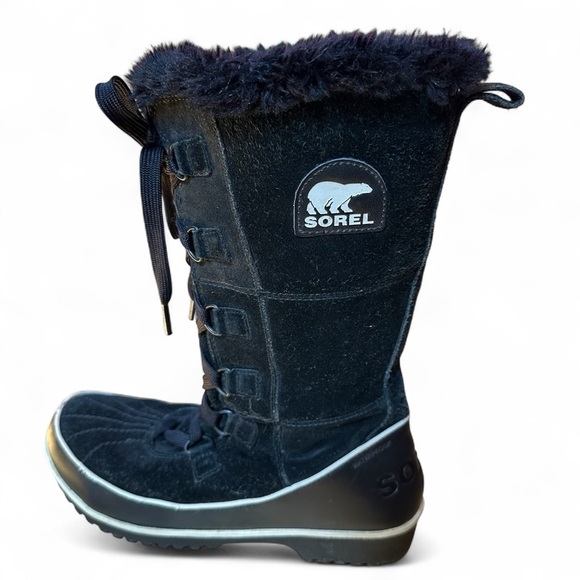 Sorel Tripoli High II Black Suede Winter Waterproof Boots NL2093-010 Sz 10.5 - Picture 1 of 10